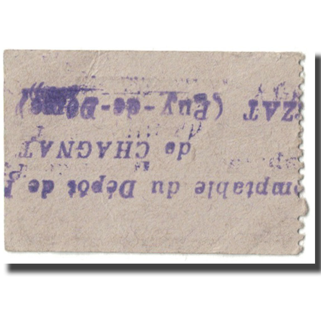 France, Chagnat-en-Limagne, 5 Centimes, 1916, Prisonniers de Guerre, SUP