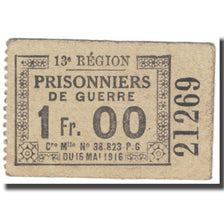 Francia, Chagnat-en-Limagne, 1 Franc, 1916, Prisonniers de Guerre, BB