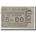 Francia, Chagnat-en-Limagne, 5 Francs, 1916, Prisonniers de Guerre, BC