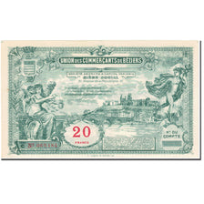 France, Béziers, 20 Francs, UNION DES COMMERCANTS, UNC(65-70)