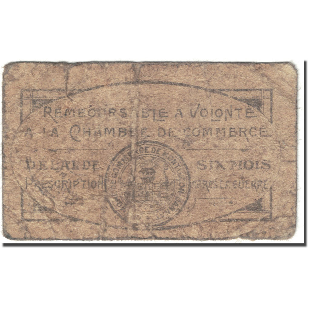 França, MONLUÇON-GANNAT, 10 Centimes, Chambre de Commerce, VG(8-10)