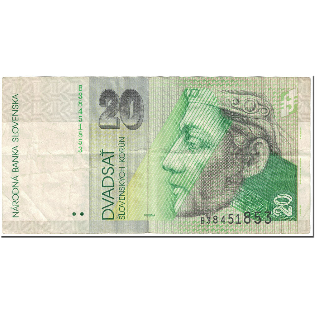 Banknote, Slovakia, 20 Korun, 1993, 1993-09-01, KM:20a, VF(20-25)