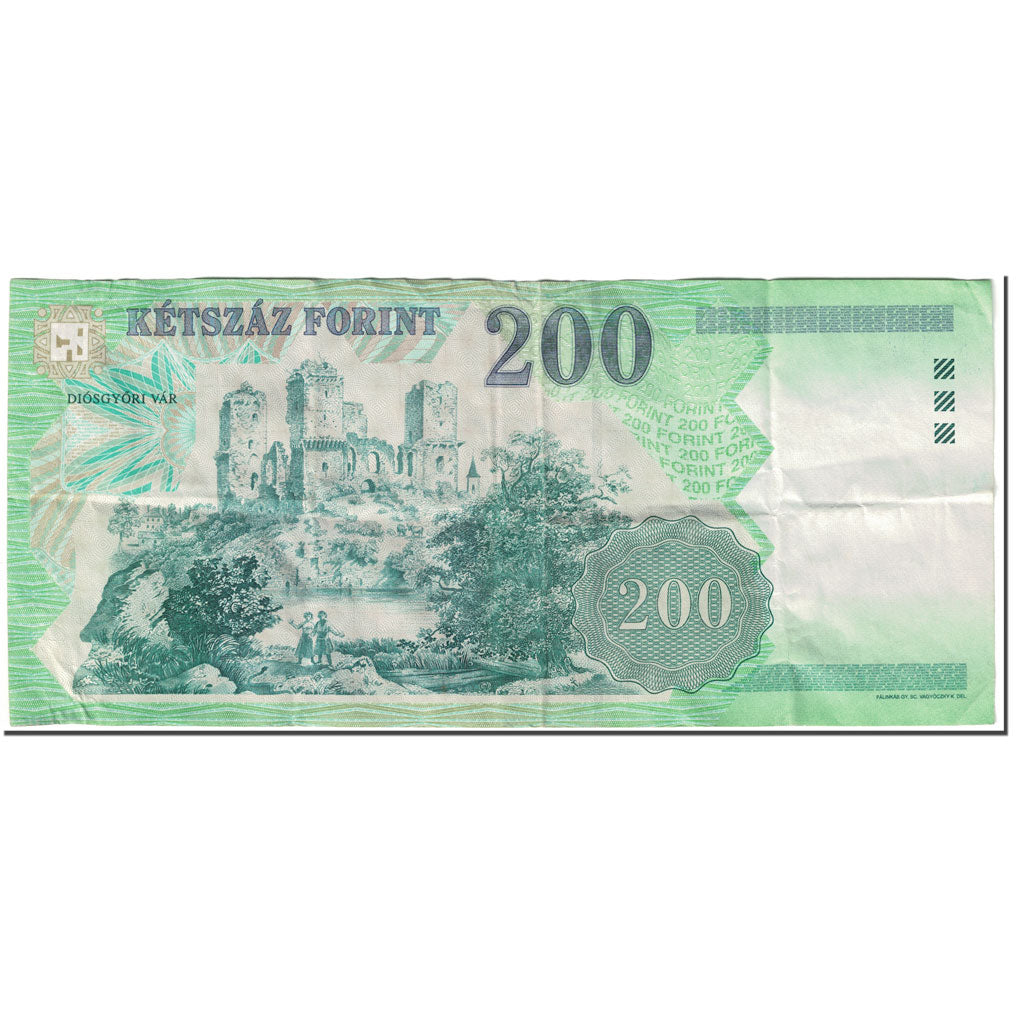 Billete, 200 Forint, 2004, Hungría, Undated (2004), KM:187d, BC