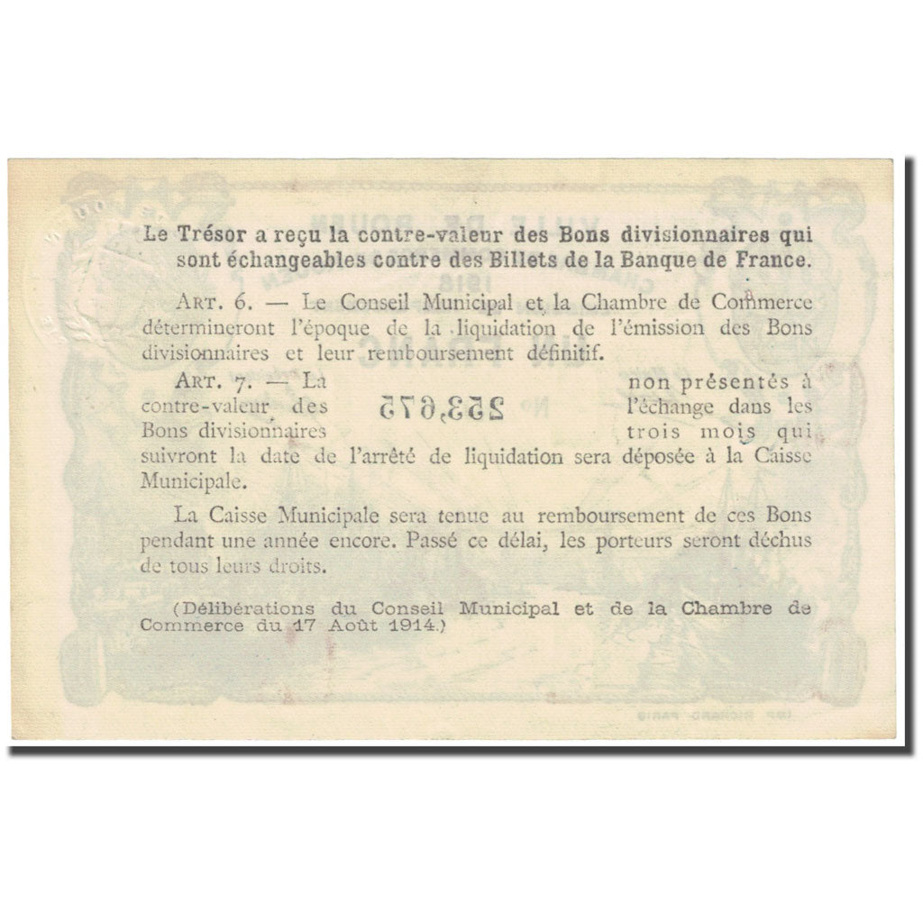 France, Rouen, 1 Franc, 1918, Chambre de Commerce, EF(40-45), Pirot:110-44