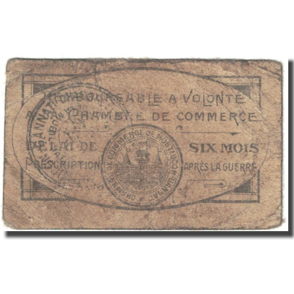 França, MONLUÇON-GANNAT, 5 Centimes, Chambre de Commerce, VG(8-10)