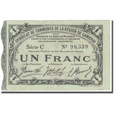 Francia, Cambrai, 1 Franc, 1916, Syndicat de communes, BC, Pirot:59-469