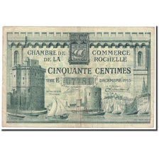 France, La Rochelle, 50 Centimes, 1920, Chambre de Commerce, VF(20-25)
