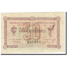 France, Albi, Castres, Mazamet, 50 Centimes, 1914, Chambre de Commerce