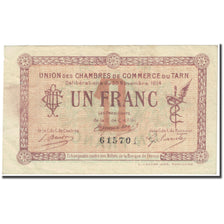 France, Albi, Castres, Mazamet, 1 Franc, 1914, Chambre de Commerce, EF(40-45)