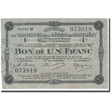 Frankreich, Montmedy, 1 Franc, 1918, Syndicat de communes, SS, Pirot:55-13