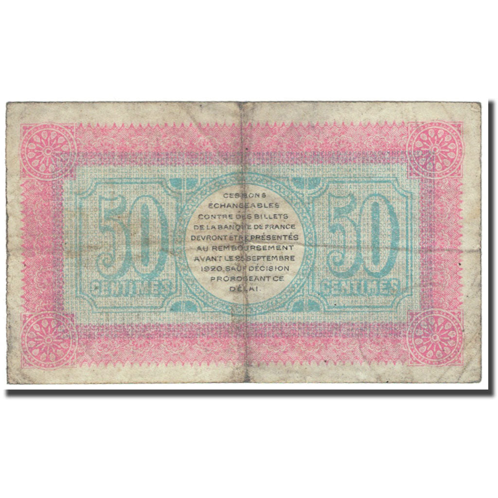 Frankreich, Lure, 50 Centimes, 1915, Chambre de Commerce, SGE, Pirot:76-1