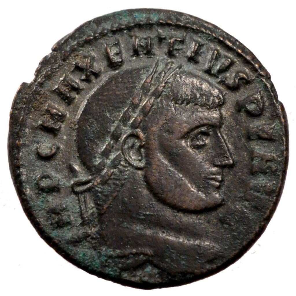 Maxentius, Follis, Roma, AU(50-53), Copper, Cohen #21, 6.20