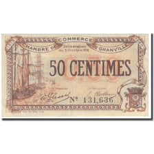 França, Granville, 50 Centimes, 1916, Chambre de Commerce, VF(20-25)