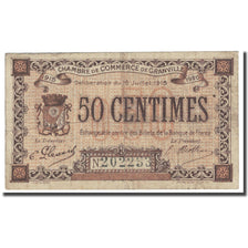 França, Granville, 50 Centimes, 1915, Chambre de Commerce, VF(20-25)