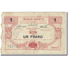 Frankrijk, Avesnes-sur-Helpe, 1 Franc, Bon Pour, B, Pirot:59-189