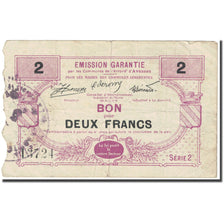 Francia, Avesnes-sur-Helpe, 2 Francs, Bon Pour, MB, Pirot:59-190