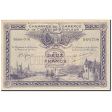 França, Caen et Honfleur, 2 Francs, Chambre de Commerce, UNC(65-70)