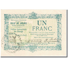 France, Bolbec, 1 Franc, 1916, Caisse Communale de Change, UNC(65-70)