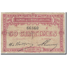 France, Bergerac, 50 Centimes, 1914, Chambre de Commerce, VG(8-10), Pirot:24-10