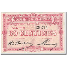 France, Bergerac, 50 Centimes, 1914, Chambre de Commerce, EF(40-45), Pirot:24-12