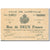 France, Lunéville, 2 Francs, 1914, Bon de Municipalité, AU(55-58), Pirot:54-78