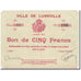 Francia, Lunéville, 5 Francs, 1914, Bon de Municipalité, SPL-, Pirot:54-77