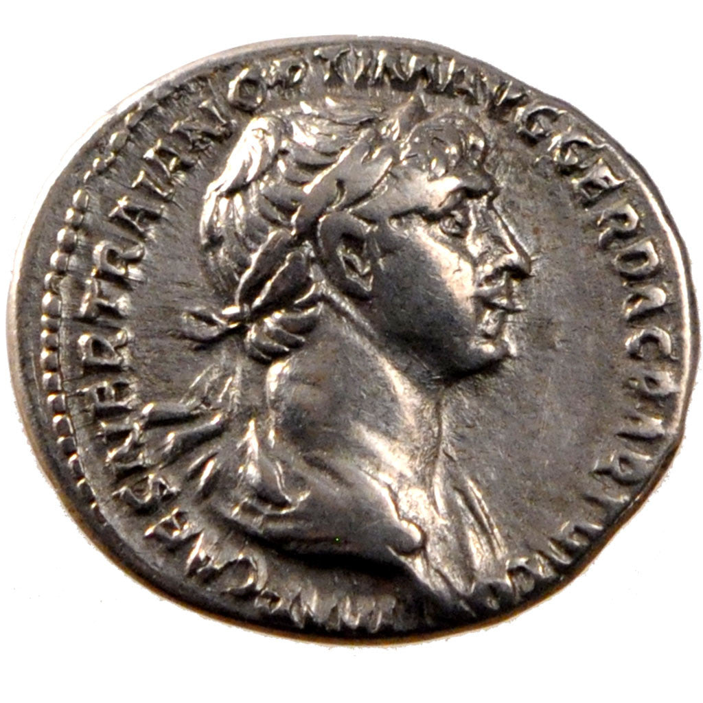Trajan, Denarius, Roma, AU(50-53), Silver, Cohen #279, 3.20