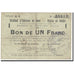 France, Rethel, 1 Franc, 1916, Syndicat d'émission / Bon de, VF(20-25)