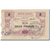 France, Avesnes, 2 Francs, Émission Garantie / Bon pour, VF(20-25)