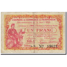 Frankreich, Perpignan, 1 Franc, 1915, Chambre de Commerce, S, Pirot:100-12