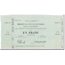 France, Arras, 1 Franc, 1914, Ville & Chambre de commerce, TTB, Pirot:62-13