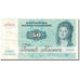 Biljet, Denemarken, 50 Kroner, 1989, 1989 (Old Date 1972), KM:50h, TTB