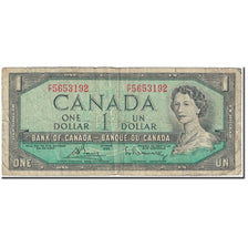 Banknote, Canada, 1 Dollar, 1972, 1972 (Old Date 1954)., KM:75c, VG(8-10)
