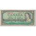 Banknote, Canada, 1 Dollar, 1972, 1972 (Old Date 1954)., KM:75c, VG(8-10)