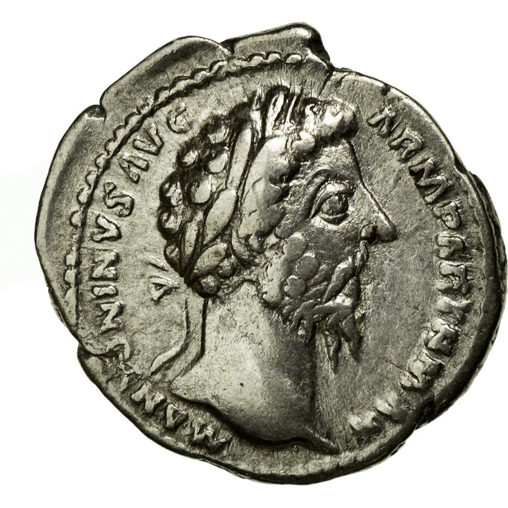 Moneta, Marcus Aurelius, Denarius, Roma, BB+, Argento, Cohen:890