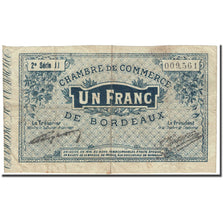 France, Bordeaux, 1 Franc, 1914, Chambre de Commerce, VF(20-25), Pirot:30-08