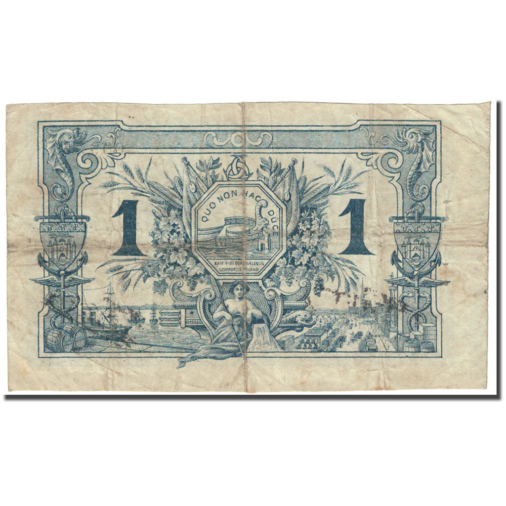 France, Bordeaux, 1 Franc, 1914, Chambre de Commerce, VF(20-25), Pirot:30-08