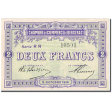 France, Bergerac, 2 Francs, 1914, Chambre de Commerce, UNC(63), Pirot:24-23