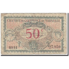 France, Marseille, 50 Centimes, 1917, Chambre de Commerce, B, Pirot:79-67