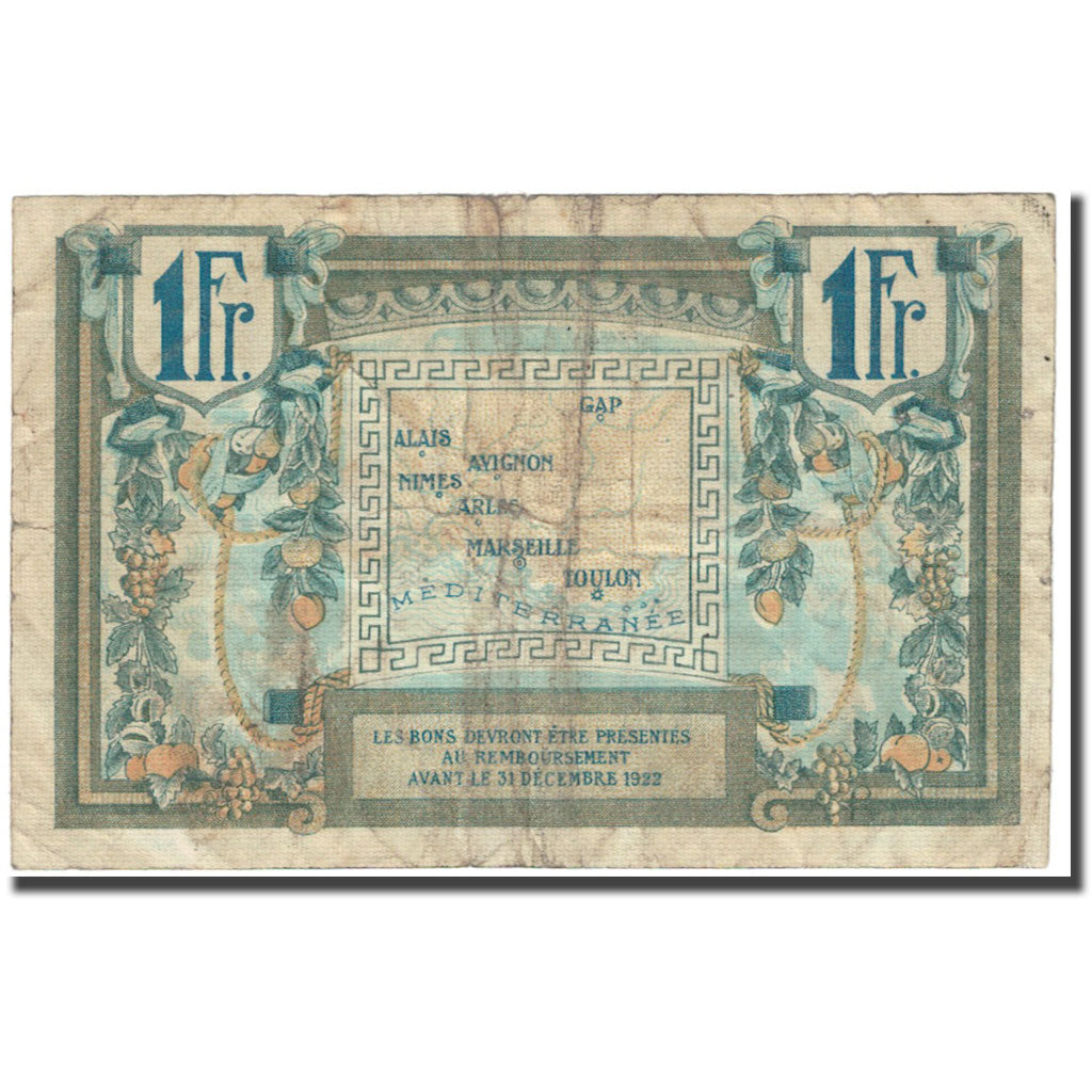 France, Région Provençale, 1 Franc, Chambre de commerce / Région Provençale