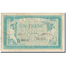 France, Marseille, 1 Franc, 1914, Chambre de Commerce, VF(20-25), Pirot:79-41