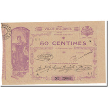 France, Amiens, 50 Centimes, 1914, Bon Municipal / Banque Duvette, SPL