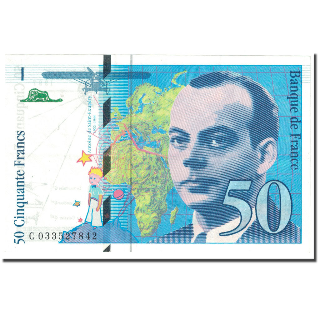 Francia, 50 Francs, St Exupéry, 1997, Undated (1997), MBC, Fayette:73.4