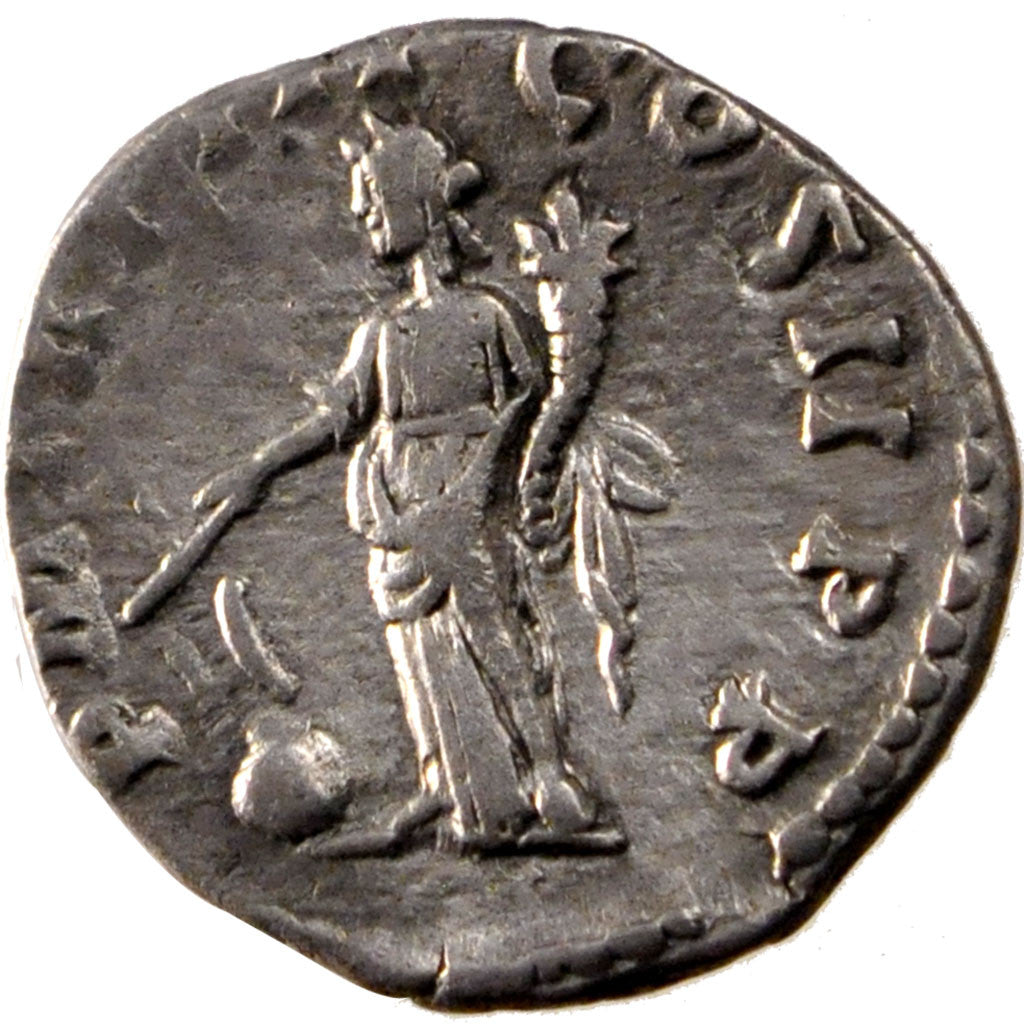 Septimius Severus, Denarius, Roma, EF(40-45), Silver, Cohen #404, 3.00