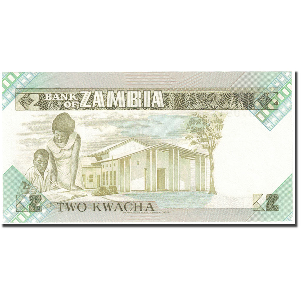 Banknote, Zambia, 2 Kwacha, 1986-1988, Undated (1986-88), KM:24c, UNC(65-70)
