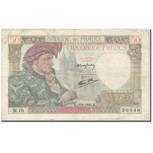 Frankrijk, 50 Francs, Jacques Coeur, 1940, 1940-06-13, B, Fayette:19.1, KM:93