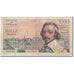 França, 1000 Francs, Richelieu, 1954, 1954-07-01, VG(8-10), Fayette:42.6