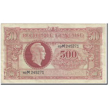 France, 500 Francs, Marianne, 1945, Undated (1945), VF(20-25), Fayette:VF11.2