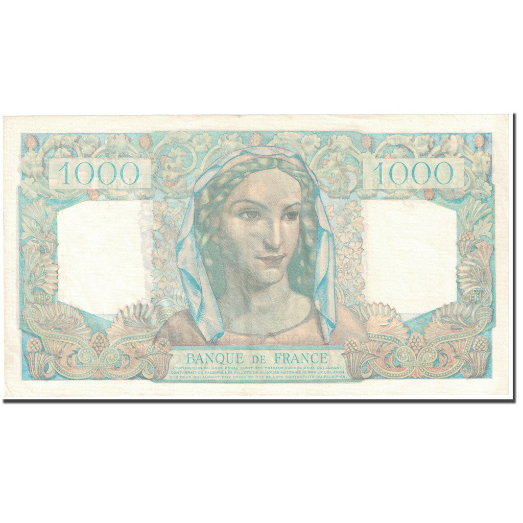 France, 1000 Francs, Minerve et Hercule, 1948, 1948-08-26, AU(55-58)