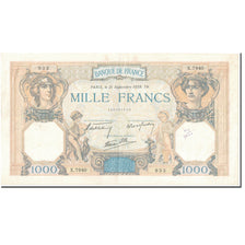France, 1000 Francs, Cérès et Mercure, 1939, 1939-09-21, EF(40-45)